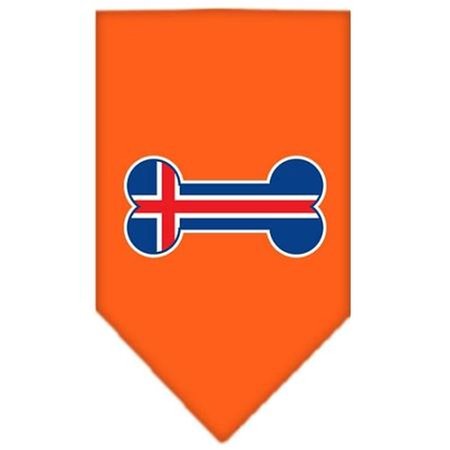 UNCONDITIONAL LOVE Bone Flag Iceland  Screen Print Bandana Orange Large UN908144